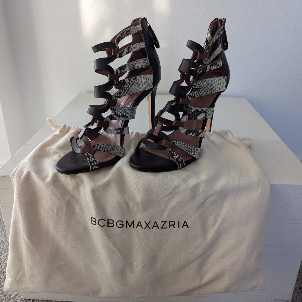 Bcbgmaxazria Valentina Python Leather Heels, 8 - image 3